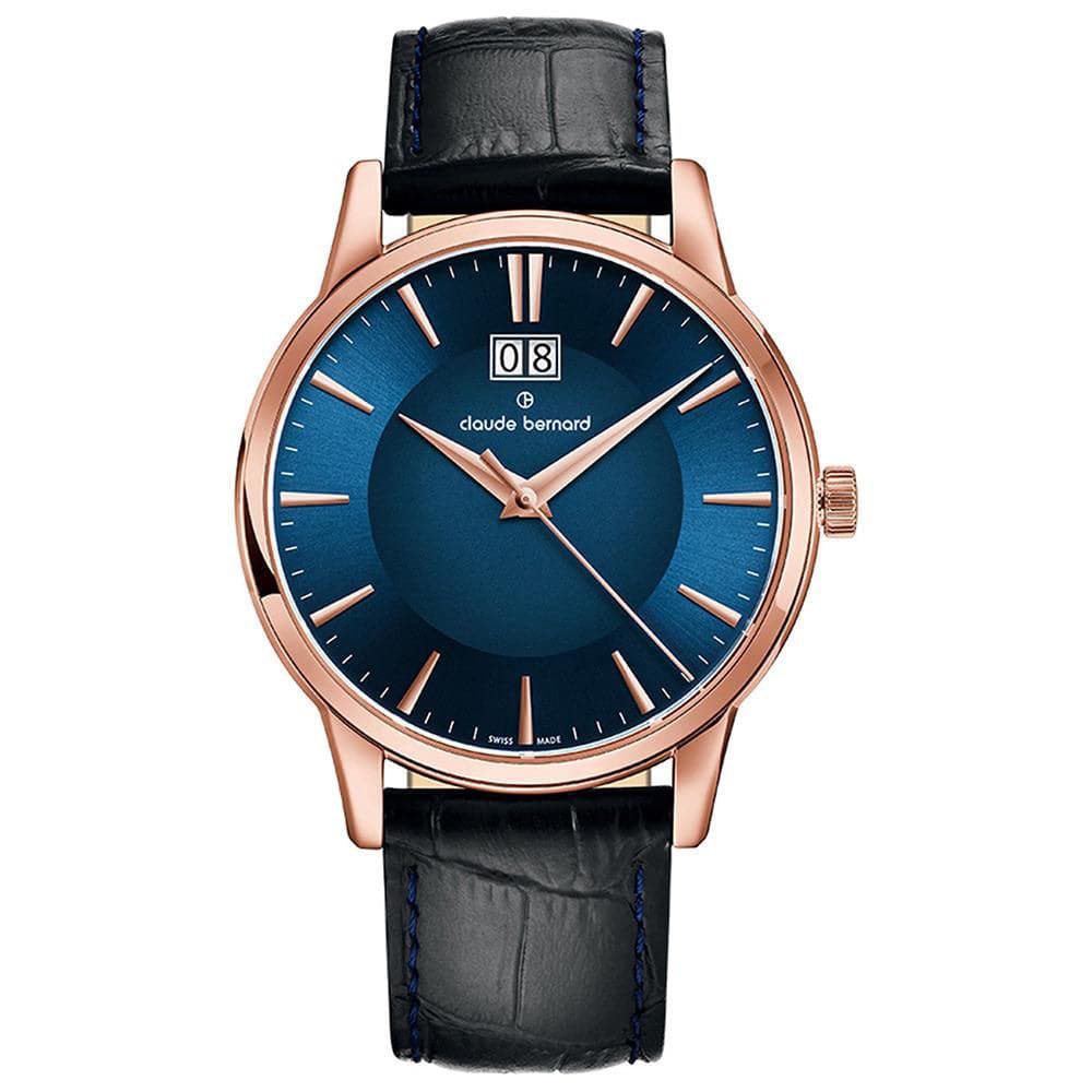 CLAUDE BERNARD SWISS MADE CB63003-37R-BUIR MEN'S WATCH - H2 Hub Watches