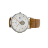 CLAUDE BERNARD CB65004-3-AIRG BROWN LEATHER MEN'S WATCH