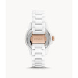 FOSSIL CE1107 WHITE CERAMIC WOMEN'S WATCH