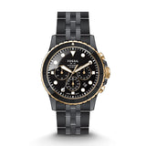 FOSSIL CE5024 BLACK STAINLESS STEEL MEN'S WATCH