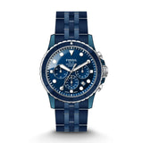 FOSSIL CE5025 BLUE NAVY CERAMIC MEN'S WATCH
