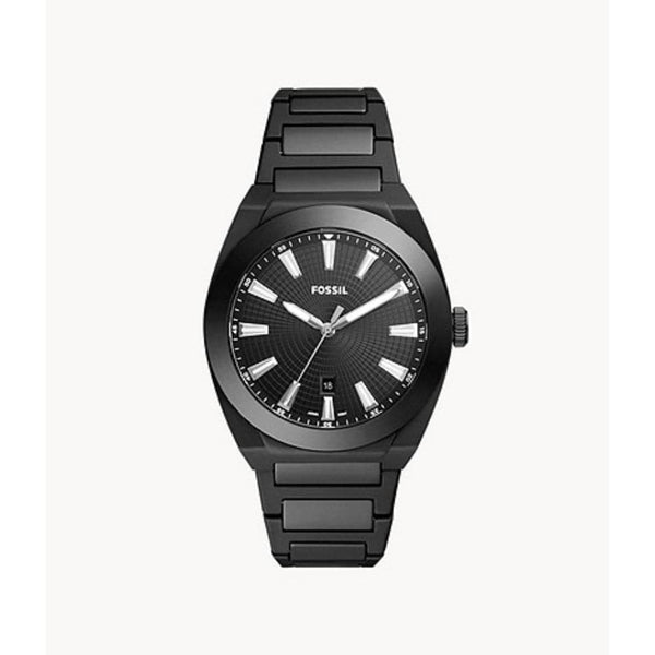 Fossil Tree Hands Black Dial And Stainless Steel Strap Men Watch CE5028