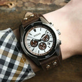 FOSSIL COACHMAN CHRONOGRAPH SILVER STAINLESS STEEL CH2565 BROWN LEATHER STRAP MEN'S WATCH
