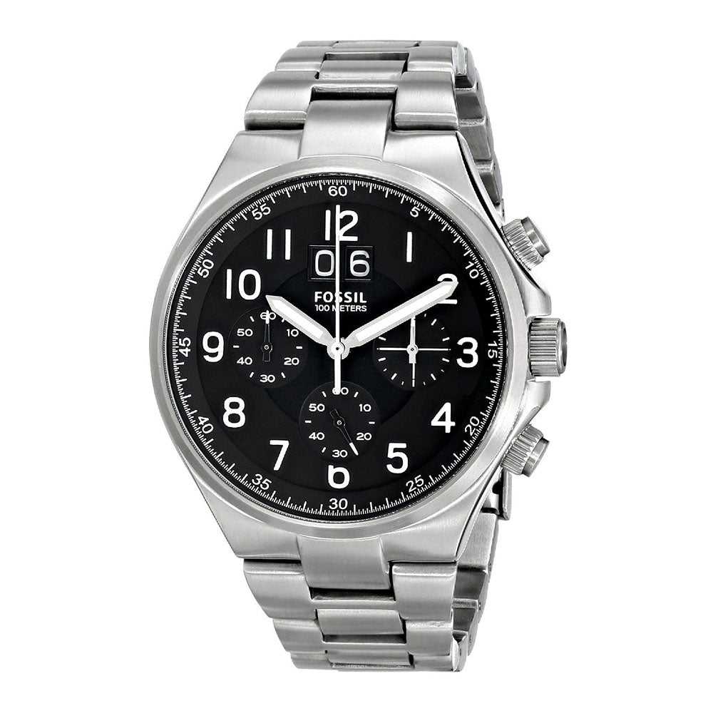 FOSSIL QUALIFIER CHRONOGRAPH SILVER STAINLESS STEEL CH2902 MEN'S WATCH - H2 Hub Watches