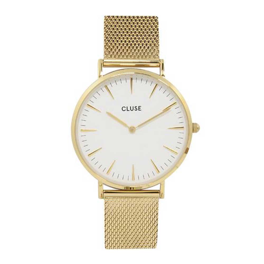 CLUSE LA BOHEME QUARTZ GOLD STAINLESS STEEL CL18109 MESH STRAP LADIES WATCH - H2 Hub Watches