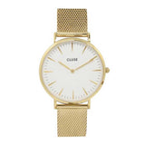 CLUSE LA BOHEME QUARTZ GOLD STAINLESS STEEL CL18109 MESH STRAP LADIES WATCH - H2 Hub Watches