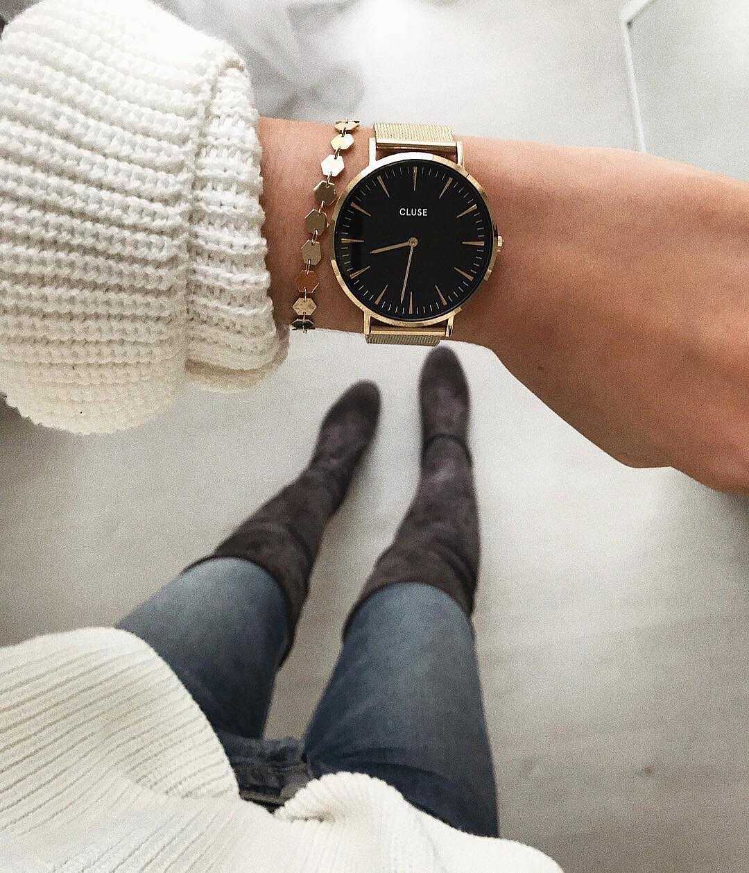 CLUSE LA BOHEME QUARTZ GOLD STAINLESS STEEL CL18110 MESH STRAP LADIES WATCH - H2 Hub Watches
