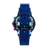 Columbia Chronograph White Dial Blue Silicone Strap Men Watch COCSC03-006