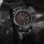 NAVIFORCE NF9180 B/R/B MEN'S WATCH - H2 Hub Watches