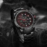 NAVIFORCE NF9180 B/R/B MEN'S WATCH - H2 Hub Watches