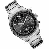 CITIZEN CA0770-81E ECO-DRIVE CHRONOGRAPH BLACK DIAL STAINLESS STEEL STRAP MEN'S WATCH