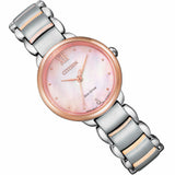 CITIZEN EM0924-85Y ECO-DRIVE PINK MOTHER OF PEARL STAINLESS STEEL WOMEN'S WATCH