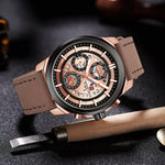 NAVIFORCE CHRONOGRAPH NF9129 RG/RG/D.BN MEN'S WATCH - H2 Hub Watches
