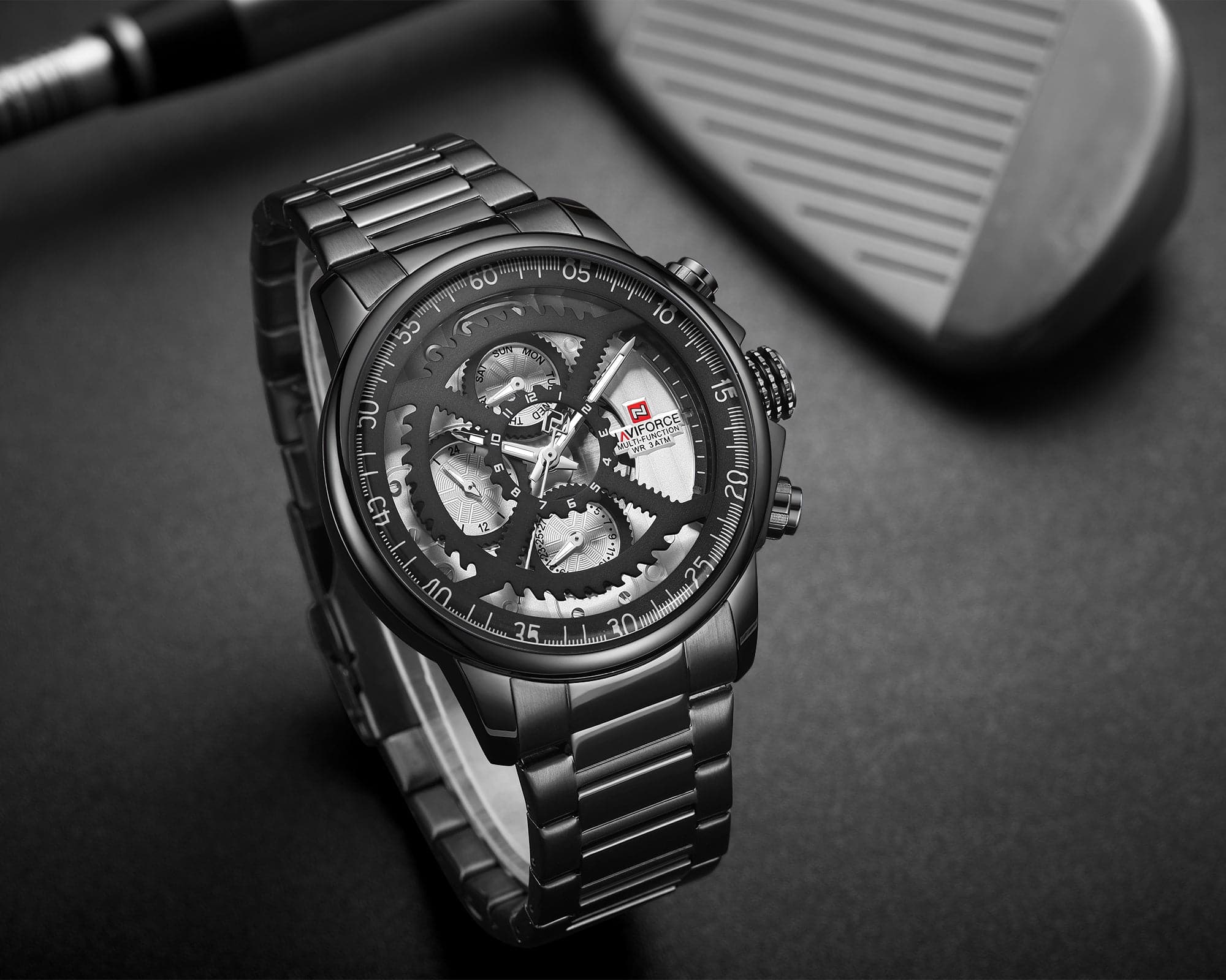 NAVIFORCE CHRONOGRAPH NF9150 B/B/B MEN'S WATCH - H2 Hub Watches