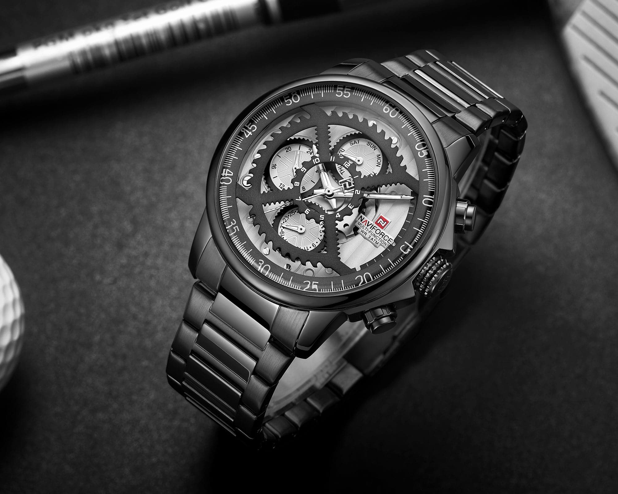 NAVIFORCE CHRONOGRAPH NF9150 B/B/B MEN'S WATCH - H2 Hub Watches