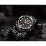 NAVIFORCE NF9161 B/B BLACK STAINLESS STEEL MEN'S WATCH - H2 Hub Watches