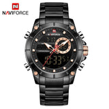 NAVIFORCE NF9163 B/B BLACK STAINLESS STEEL MEN WATCH