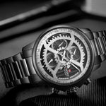 NAVIFORCE CHRONOGRAPH NF9150 B/W/B MEN'S WATCH - H2 Hub Watches