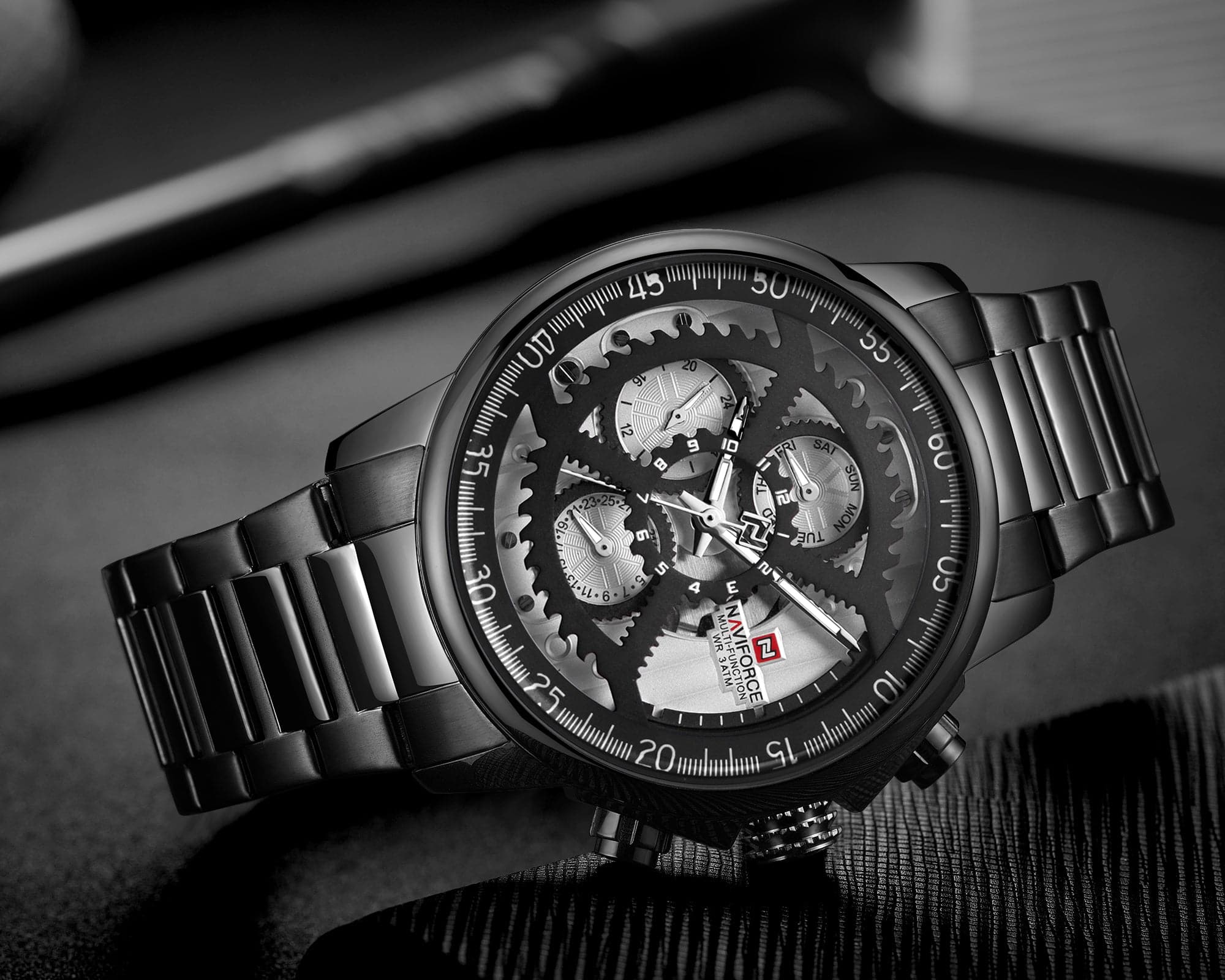 NAVIFORCE CHRONOGRAPH NF9150 B/B/B MEN'S WATCH - H2 Hub Watches