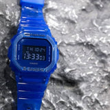 CASIO G-SHOCK DW-5600SB-2DR-P BLUE RESIN STRAP MEN WATCH