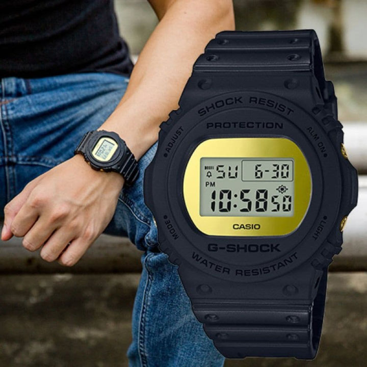 CASIO G-SHOCK DW-5700BBMB-1DR DIGITAL QUARTZ BLACK RESIN MEN'S WATCH - H2 Hub Watches