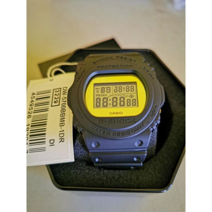 CASIO G-SHOCK DW-5700BBMB-1DR DIGITAL QUARTZ BLACK RESIN MEN'S WATCH - H2 Hub Watches