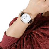 DANIEL WELLINGTON DW00100038 BROWN LEATHER STRAP WOMEN'S WATCH