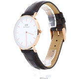 DANIEL WELLINGTON DW00100038 BROWN LEATHER STRAP WOMEN'S WATCH