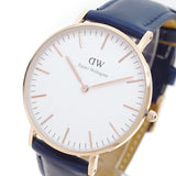 DANIEL WELLINGTON CLASSIC DW00100123 BLUE LEATHER WOMEN'S WATCH