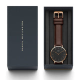DANIEL WELLINGTON DW00100125 BROWN LEATHER MEN WATCH