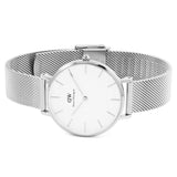 DANIEL WELLINGTON CLASSIC STERLING SILVER DW00100164 MESH STRAP WOMEN'S WATCH
