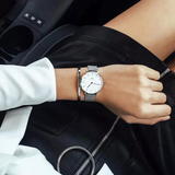 DANIEL WELLINGTON CLASSIC STERLING SILVER DW00100164 MESH STRAP WOMEN'S WATCH