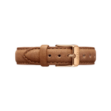 Daniel Wellington White Dial With Light Brown Leather Strap Women Watch DW00100172