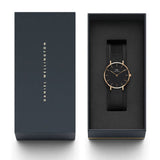 DANIEL WELLINGTON DW00100201 (32s) BLACK STAINLESS STEEL WOMEN'S WATCH