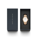 Daniel Wellington (36mm) White Dial Rose Gold Stainless Steel Women Watch DW00100209