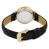 DANIEL WELLINGTON CLASSIC PETITE SHEFFIELD ROSE GOLD STAINLESS STEEL DW00100230 BLACK LEATHER STRAP WOMEN'S WATCH