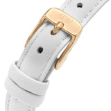 DANIEL WELLINGTON PETITE 28 BONDI ROSE GOLD STAINLESS STEEL DW00100249 WHITE LEATHER STRAP WOMEN'S WATCH