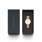 DANIEL WELLINGTON DW00100305 (36s) WHITE DIAL STAINLESS STEEL WOMEN'S WATCH