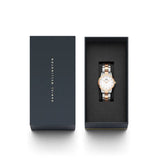 DANIEL WELLINGTON DW00100359 (28s) TWO-TONE STAINLESS STEEL WOMEN'S WATCH