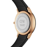 DANIEL WELLINGTON DW00100425 (40s) BLACK RUBBER STRAP MEN'S WATCH