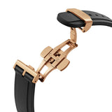DANIEL WELLINGTON DW00100425 (40s) BLACK RUBBER STRAP MEN'S WATCH