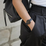 DANIEL WELLINGTON DW00100426 (32s) BLACK STRAP WOMEN'S WATCH