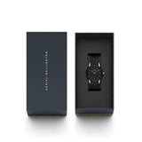 DANIEL WELLINGTON DW00100426 (32s) BLACK STRAP WOMEN'S WATCH