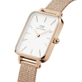 DANIEL WELLINGTON QUADRO DW00100431 (20X26mm) GOLD MESH STRAP WOMEN'S WATCH