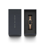 DANIEL WELLINGTON QUADRO DW00100432 BLACK DIAL MESH STRAP WOMEN'S WATCH