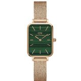 DANIEL WELLINGTON QUADRO DW00100437 GREEN DIAL GOLD STAINLESS STEEL WOMEN'S WATCH