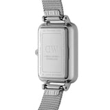 DANIEL WELLINGTON QUADRO DW00100438 WHITE DIAL SILVER MESH STRAP WOMEN'S WATCH