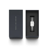 DANIEL WELLINGTON QUADRO DW00100438 WHITE DIAL SILVER MESH STRAP WOMEN'S WATCH