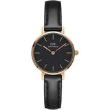 Daniel Wellington Petite Sheffield Black Dial And Leather Strap Women Watch DW00100444
