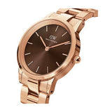 Daniel Wellington 32mm Brown Dial Rose Gold Stainless Steel Strap Women Watch DW00100462